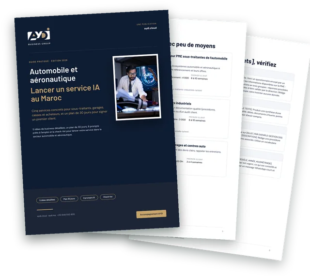 Couverture et pages intérieures du guide Automobile et aéronautique 2026