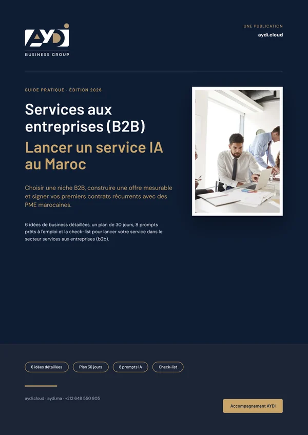 Couverture du guide Services aux entreprises (B2B)