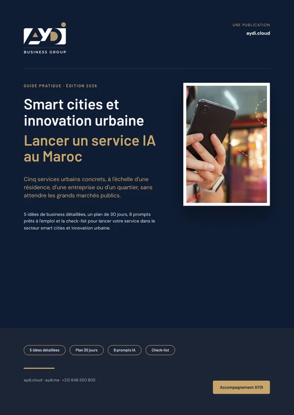 Couverture du guide Smart cities et innovation urbaine