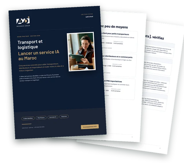 Couverture et pages intérieures du guide Transport et logistique 2026