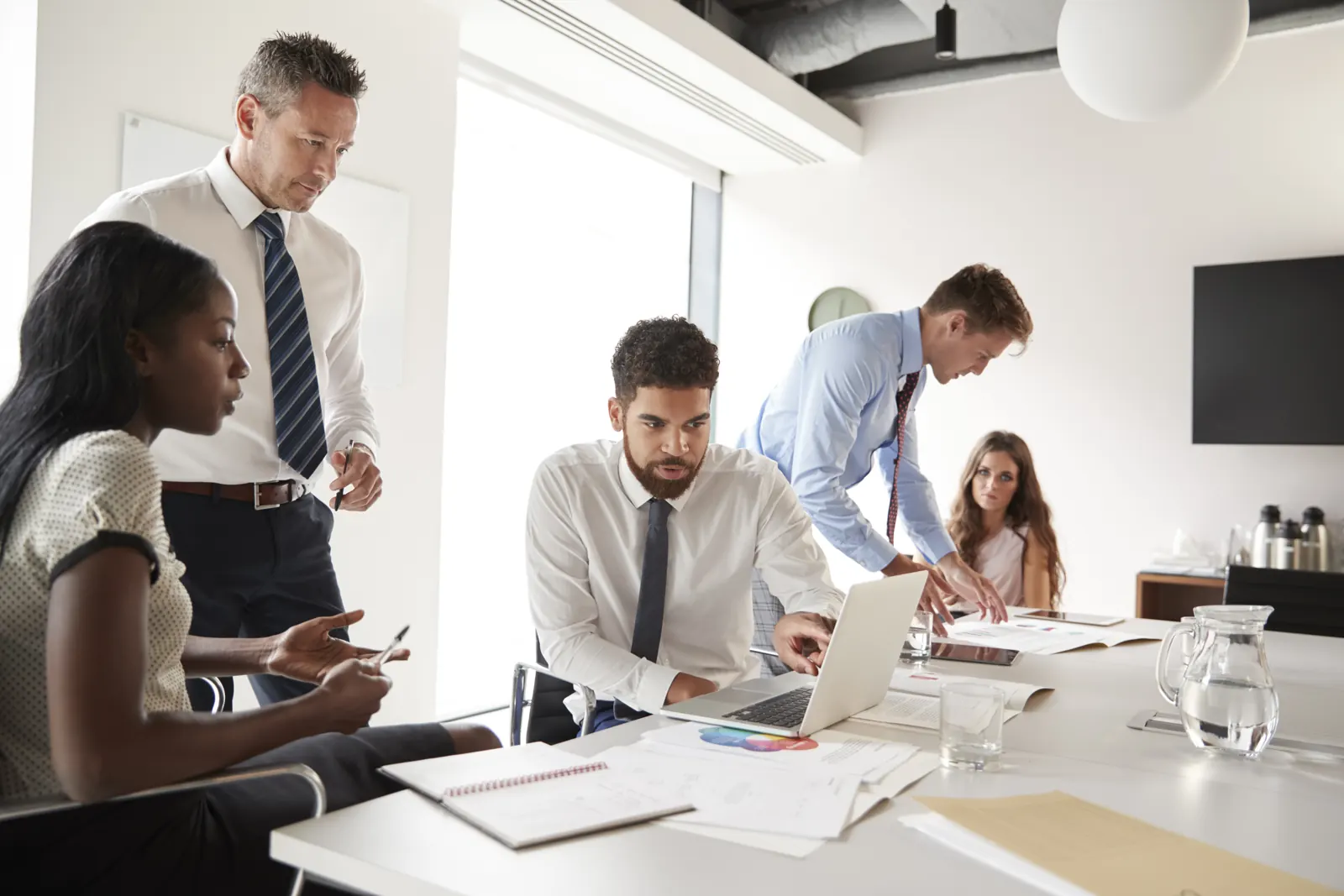 Illustration du secteur Services aux entreprises (B2B)