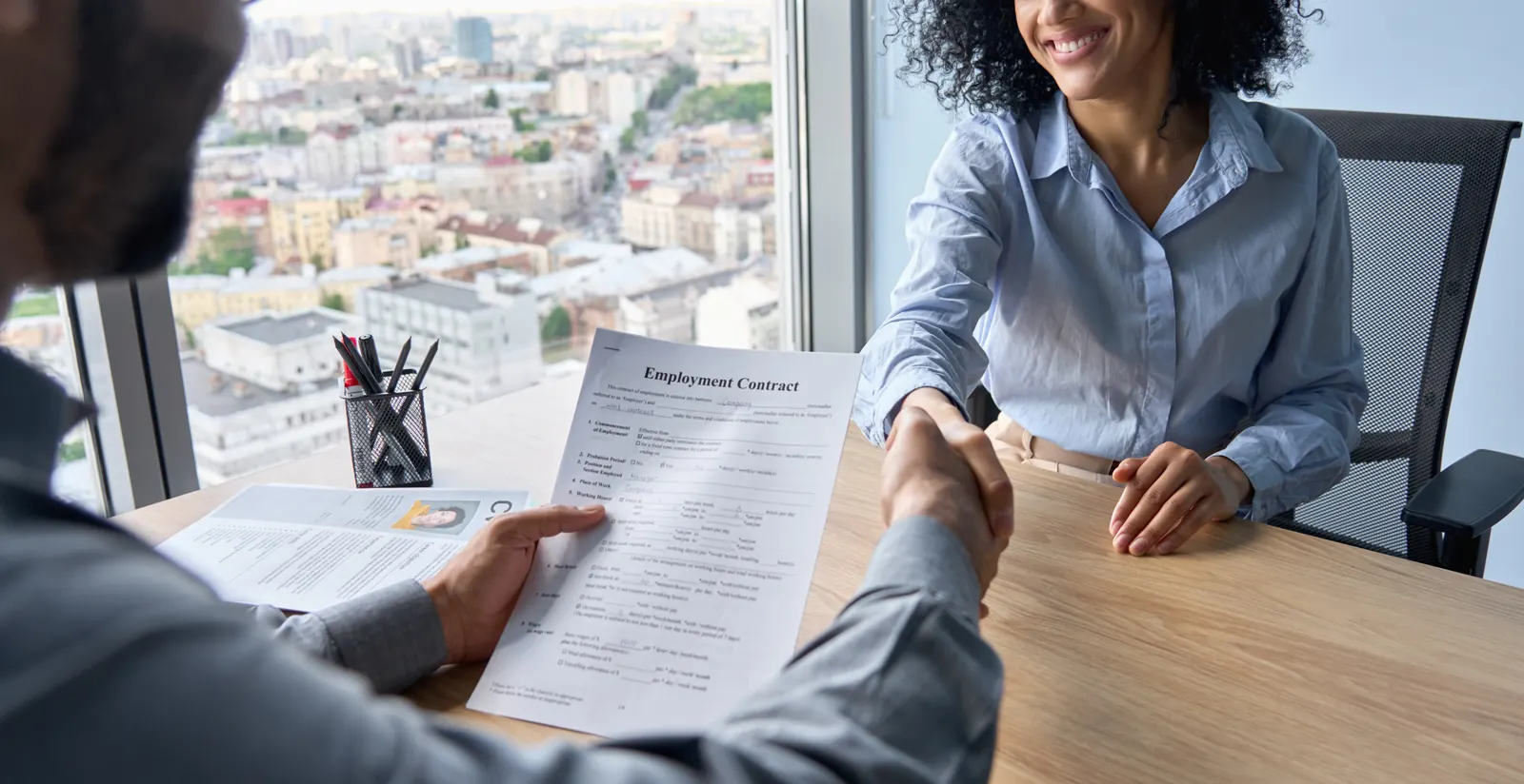 Signature d'un contrat de travail